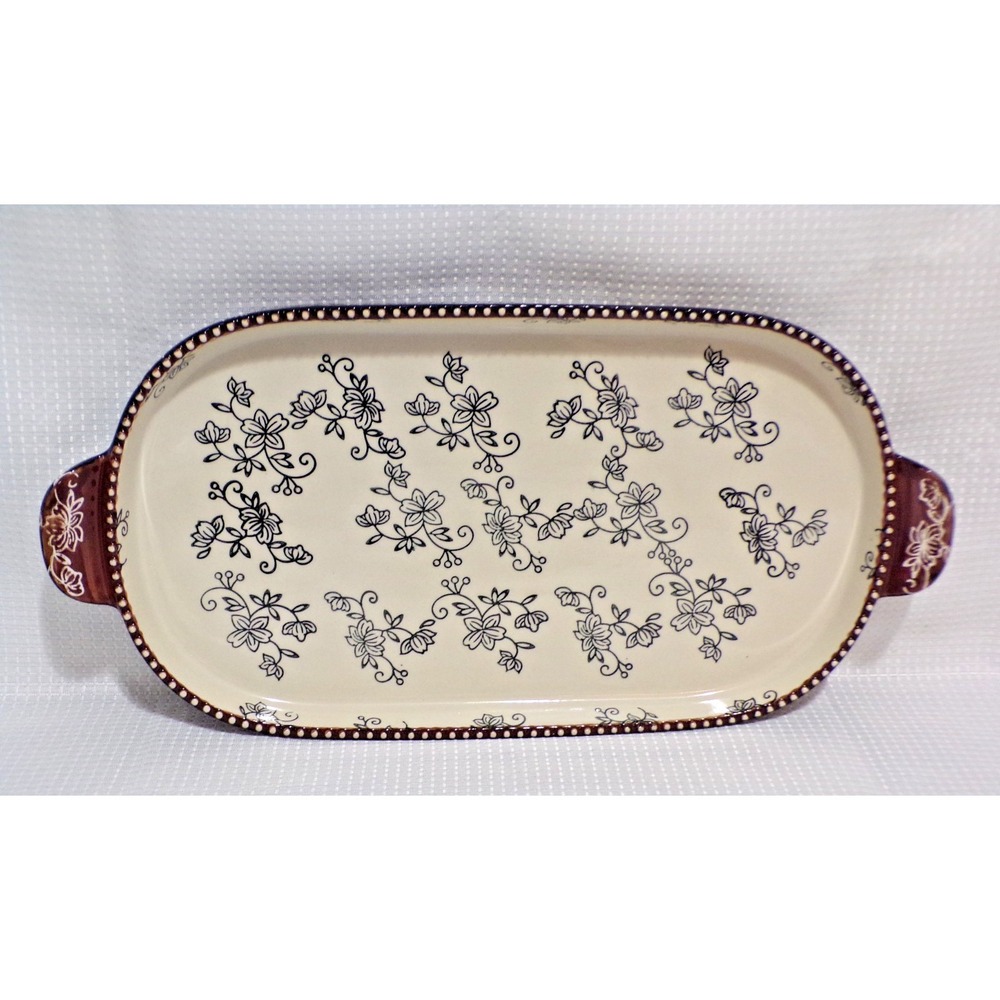 Temptations by tara Floral Lace KFI-XNG-936844 Baking Dish Lid Wire Rack NEW